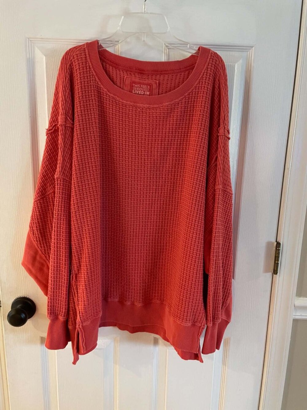 American Eagle Women's Waffle Knit Sweatshirt XL Excellent